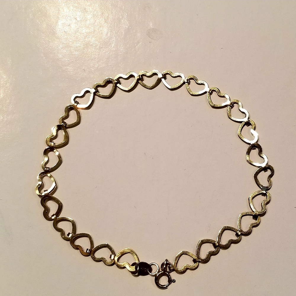 10k heart bracelet